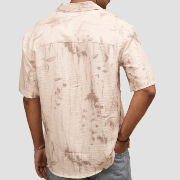 KASH Sand Beige Brushstroke Shirt – Subtle Nature-Inspired Casualwear - Image 7