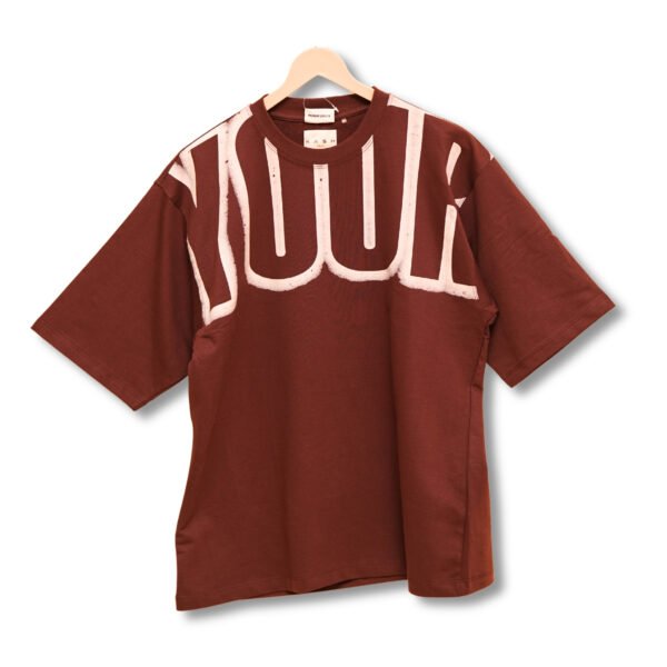 YOUR – Oversized Maroon Statement Tee
