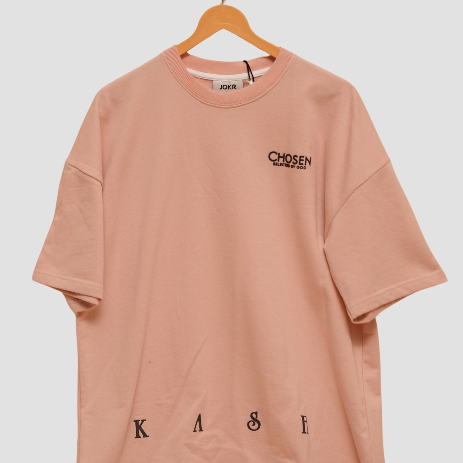 CHOSEN – Blush Pink Oversized Tee | 240 GSM