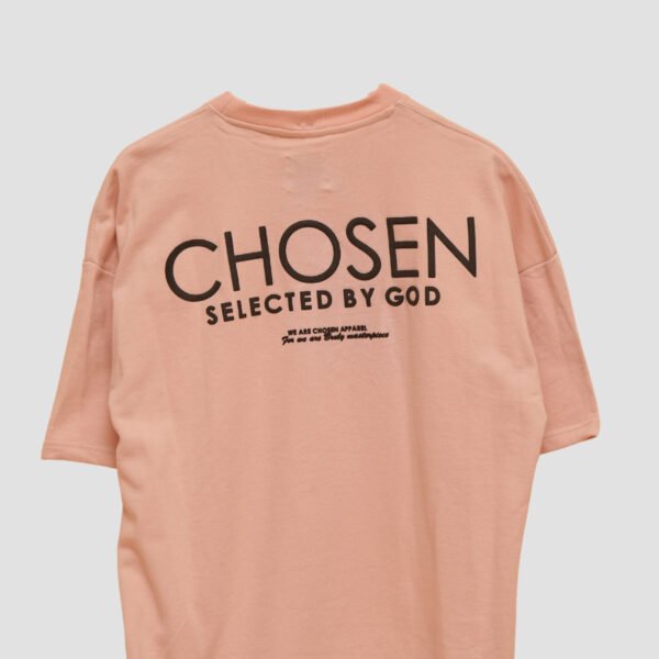 CHOSEN – Blush Pink Oversized Tee | 240 GSM - Image 4