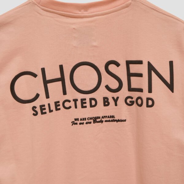 CHOSEN – Blush Pink Oversized Tee | 240 GSM - Image 6