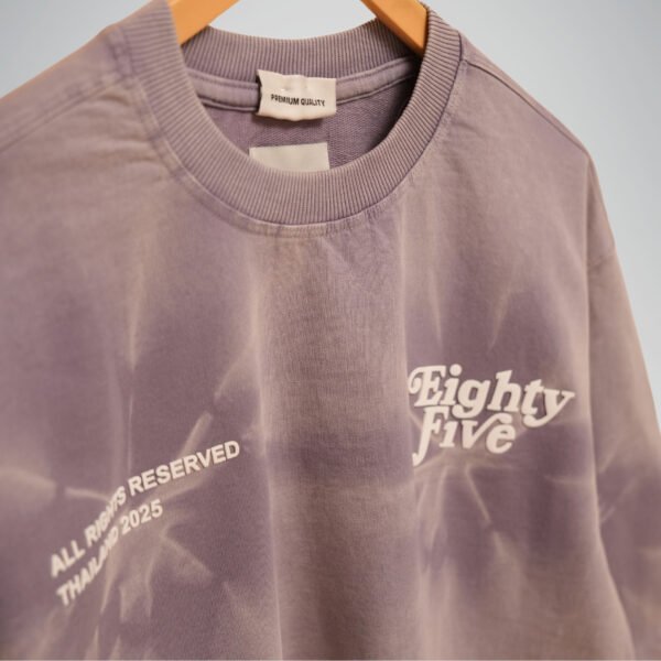 Acid Wash Luxe - Oversized Purple Tee by KASH | 240 GSM - Image 2