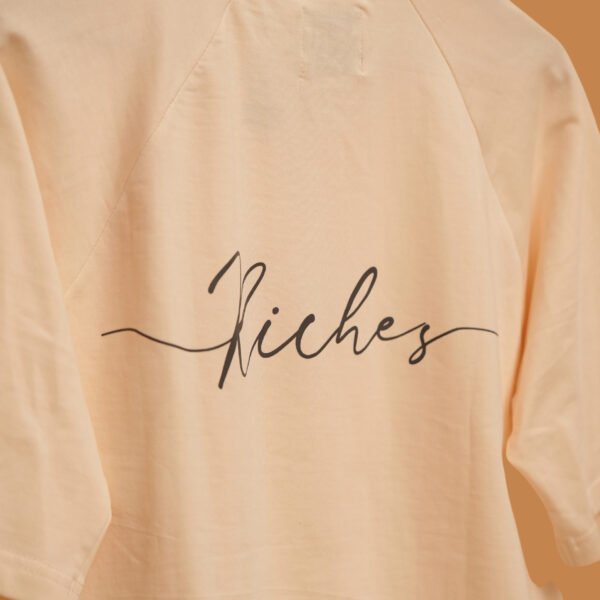 BRIGHT FUTURE – Cream Oversized Tee | 240 GSM - Image 6