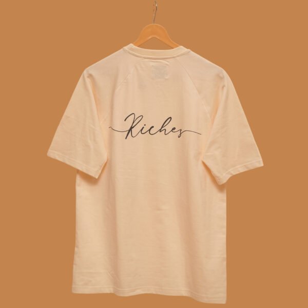 BRIGHT FUTURE – Cream Oversized Tee | 240 GSM - Image 4