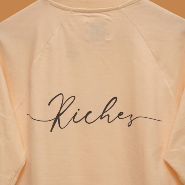 BRIGHT FUTURE – Cream Oversized Tee | 240 GSM - Image 2