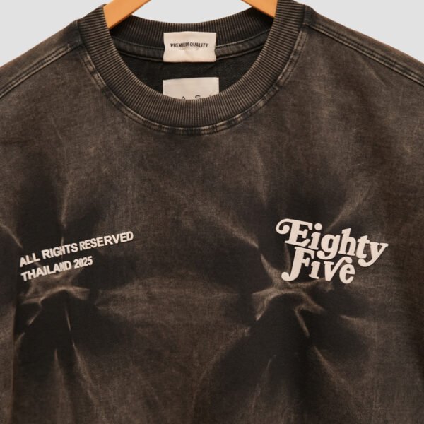 Acid Wash Luxe - Oversized Charcoal Tee by KASH | 240 GSM - Image 2