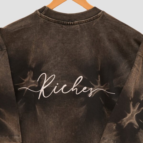 Acid Wash Luxe - Oversized Charcoal Tee by KASH | 240 GSM - Image 4